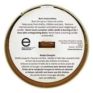 ECO Culture Candle Tin Maple Wooden Wick, 1 EA