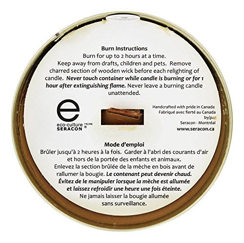 ECO Culture Candle Tin Maple Wooden Wick, 1 EA