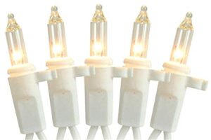 lb international replacement white wire reindeer lights, 70 clear - 1/8" clips