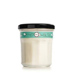 mrs. meyer's soy aromatherapy candle, 35 hour burn time, made with soy wax and essential oils, basil, 7.2 oz