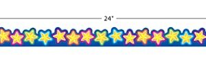 Teacher Created Resources Neon Stars Magnetic Border (77128)