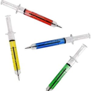 BestGrew® 4 Syringe Pens + 6 Syringe Highlighters Fluorescent Needle Watercolor Pen