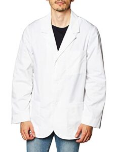 med-man professional whites with certainty 31 inch consultation coat, white, medium