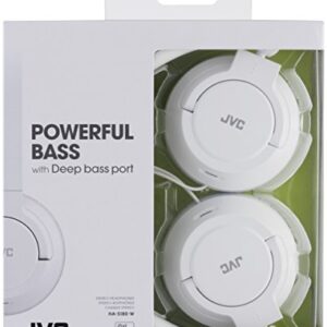 JVC HAS180 Lightweight Powerful Bass Headphones - White