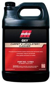 malco oxy carpet & upholstery cleaner - stain remover spray for car interior fabric/cleans the toughest vehicle stains/deep cleaning liquid formula / 1 gallon (127801)
