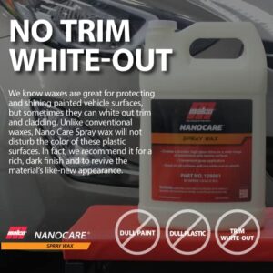 Malco Nano Care Spray Wax - Interior and Exterior Car Wax / Provides Long-Lasting Shine and Protection Both Inside and Outside Vehicle / 1 Gallon (128001)