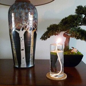 Firefly Dripless 6-Inch Refillable Glass Pillar Candle - Memory, Unity, Prayer and Window Candle Without The Wax Mess - Use Alone, in a Candle Holder or Lantern - for use in The Interior of Your Home