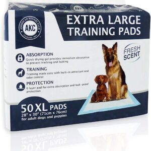 Ultra Absorbent Odor Control Training Pads For Dogs Leak-proof Quick Dry Gel â€“ Extra Large 30 x 28 Pee Pads - Fresh Scented - 50 Count, Pack of 1