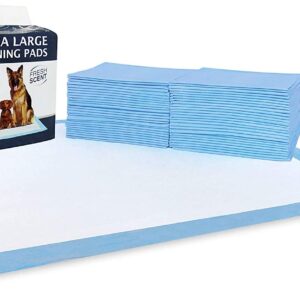 Ultra Absorbent Odor Control Training Pads For Dogs Leak-proof Quick Dry Gel â€“ Extra Large 30 x 28 Pee Pads - Fresh Scented - 50 Count, Pack of 1