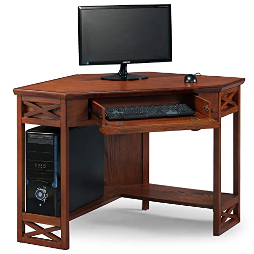 Leick Home Corner Computer and Writing Desk, Oak Finish