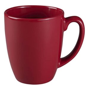 corelle livingware 11-oz red stoneware mug (set of 4) by corelle coordinates