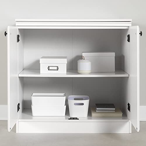 South Shore Morgan 2-Door Storage Cabinet, Pure White