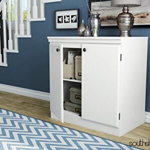 South Shore Morgan 2-Door Storage Cabinet, Pure White