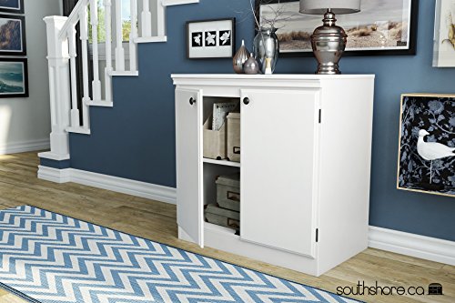 South Shore Morgan 2-Door Storage Cabinet, Pure White