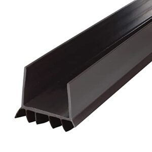 m-d building products 43337 36-inch brown vinyl u-shape cinch slide-on under door seal