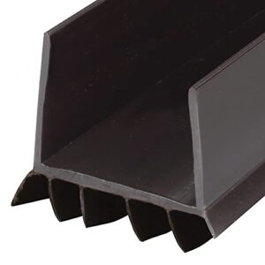 M-D Building Products 43337 36-inch Brown Vinyl U-Shape Cinch Slide-On Under Door Seal