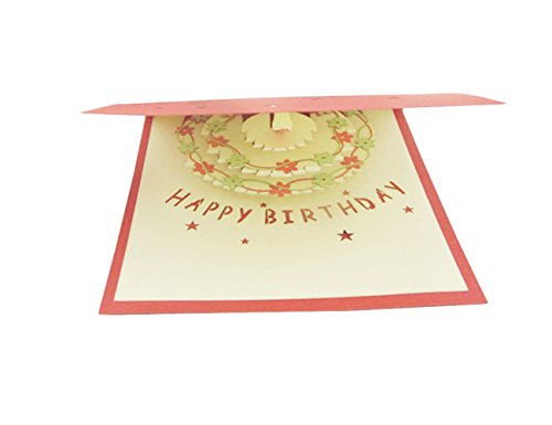 Happy Birthday Cake Pop Up Greeting Card