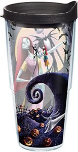 tervis disney - the nightmare before christmas jack and sally insulated tumbler 24oz clear