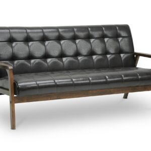 Baxton Studio Mid-Century Masterpieces Sofa, Brown, Sofa Only