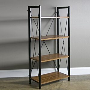 Baxton Studio New Semester Bookshelf, Coffee/Black