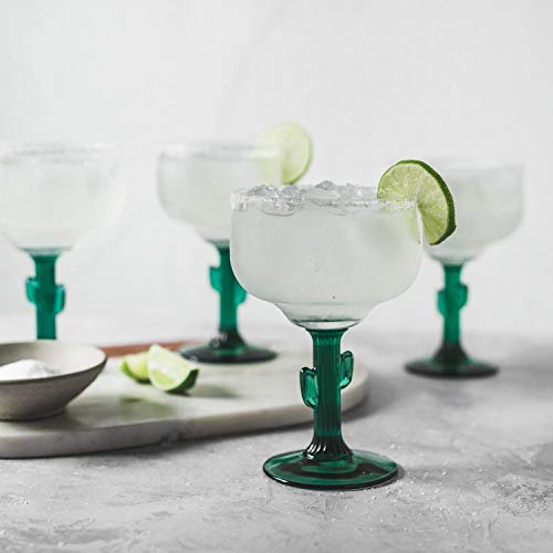 Libbey Cactus Margarita Glasses, 16-ounce, Set of 4