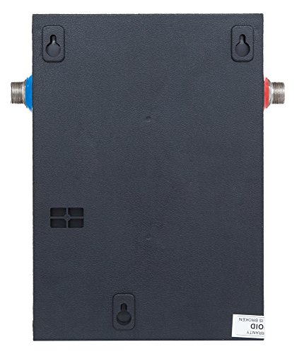 iHeat Tankless S-16 240V 66A 16KW Stainless Steel Enclosure 7.2" by 11" by 3" 1/2"CPT 36' AWG#8 Electric Water Heater, 7.5 lb