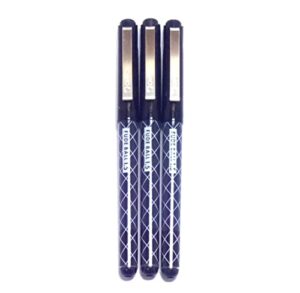 ohto fude ballpoint pen extra bold, 1.5mm, black ink, 3 pens per pack (japan import) [komainu-dou original package]