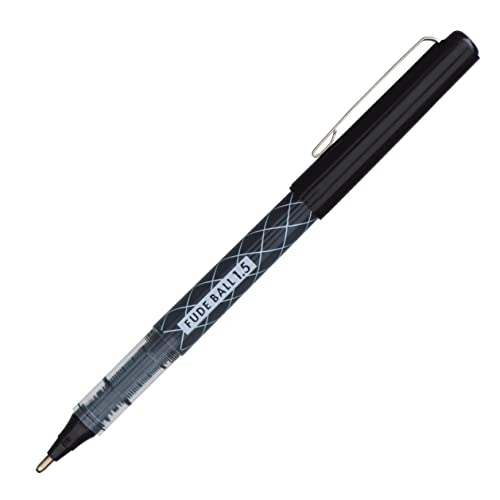 OHTO Fude Ballpoint Pen Extra Bold, 1.5mm, black ink, 5 pens per Pack (Japan import) [Komainu-Dou Original Package]