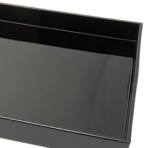 Kotobuki Rectangular Lacquer Serving Tray, 18-3/4-Inch, Black