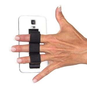 lazy-hands 3-loop phone grip - fits most - black