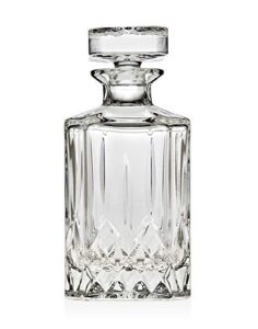 godinger silver art oxford crystal collection whiskey decanter with stopper (650ml)