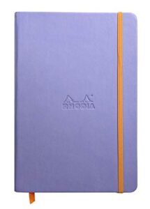 rhodia rhodiarama webnotebook - lined 96 sheets - 5 1/2 x 8 1/4 - iris cover (118749c)