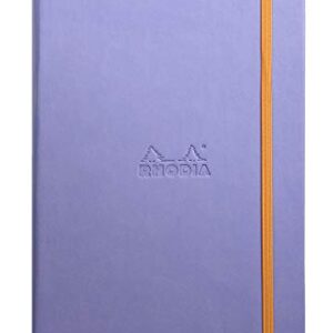 Rhodia Rhodiarama Webnotebook - Lined 96 sheets - 5 1/2 x 8 1/4 - Iris Cover (118749C)