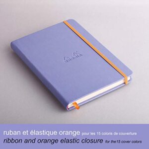 Rhodia Rhodiarama Webnotebook - Lined 96 sheets - 5 1/2 x 8 1/4 - Iris Cover (118749C)