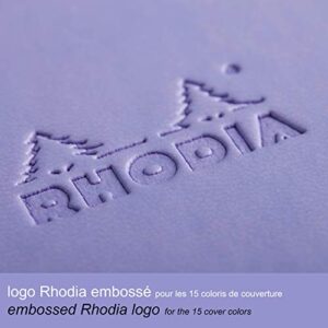 Rhodia Rhodiarama Webnotebook - Lined 96 sheets - 5 1/2 x 8 1/4 - Iris Cover (118749C)