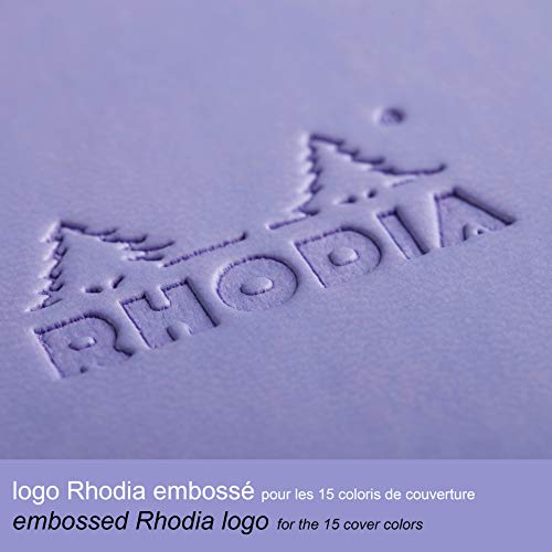 Rhodia Rhodiarama Webnotebook - Lined 96 sheets - 5 1/2 x 8 1/4 - Iris Cover (118749C)