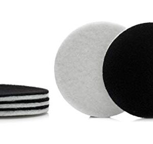 Glass Polish 11009 GP-PRO Felt Polishing Pad Set for Polishing Glass, Plastic, Metal, Marble | Ø 4.5 inch | Pack of 5 Pads