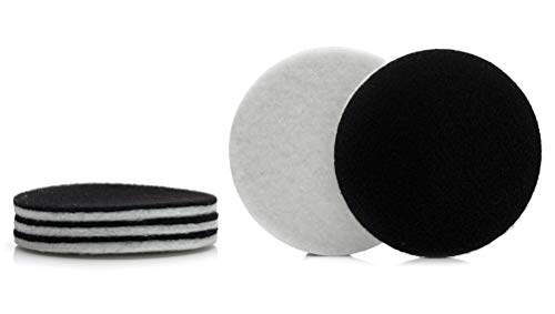 Glass Polish 11009 GP-PRO Felt Polishing Pad Set for Polishing Glass, Plastic, Metal, Marble | Ø 4.5 inch | Pack of 5 Pads