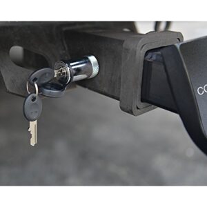 Cocoweb Chrome C-Lock Heavy Duty Locking 5/8" Inch Hitch Pin with Weather Guard Protection - HHLCL