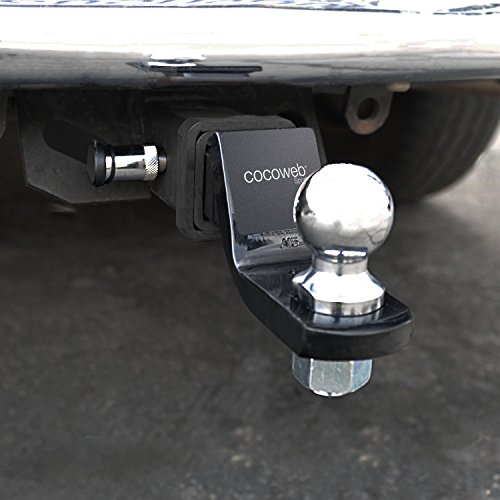 Cocoweb Chrome C-Lock Heavy Duty Locking 5/8" Inch Hitch Pin with Weather Guard Protection - HHLCL