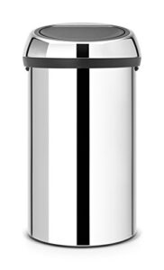 brabantia 402609 touch trash can, 16 gallon/60 l, brilliant steel