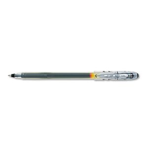 pilot 14001 rollerball gel pen,.7mm,nonrefillable,clear barrel,black ink