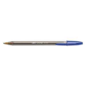 BIC MSB11BE Cristal Xtra Bold Ballpoint Stick Pen, Blue Ink, 1.6mm, Bold, Dozen