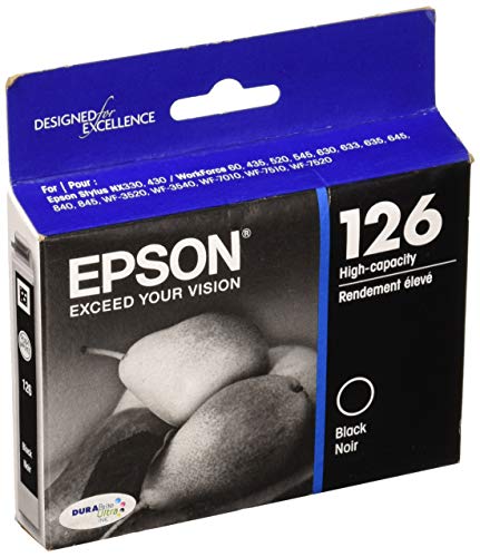 Epson DURABrite 126 High Capacity Ink Cartridge - Black - Inkjet - 740 Page T126120