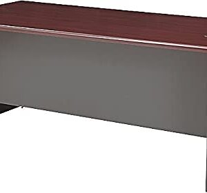 Hon 38934Ns 38000 Series Desk Shell, 72W X 36D X 29-1/2H, Mahogany/Charcoal