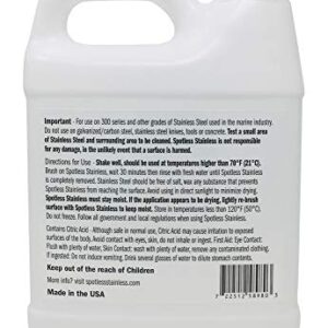 Spotless Stainless Rust Remover and Protectant - 1/2 Gallon