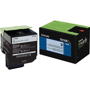 lexmark 70c1xk0 (701xk) extra high-yield toner, black - in retail packaging
