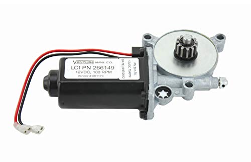 Solera Lippert Replacement Power Awning Motor with Dual Connectors, 12-Volt DC, 75-RPM, Fits Short, Flat or Pitched Awnings on 5th Wheel RVs, Travel Trailers, Motorhomes - 266149