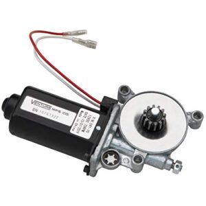 solera lippert replacement power awning motor with dual connectors, 12-volt dc, 75-rpm, fits short, flat or pitched awnings on 5th wheel rvs, travel trailers, motorhomes - 266149