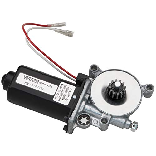 Solera Lippert Replacement Power Awning Motor with Dual Connectors, 12-Volt DC, 75-RPM, Fits Short, Flat or Pitched Awnings on 5th Wheel RVs, Travel Trailers, Motorhomes - 266149